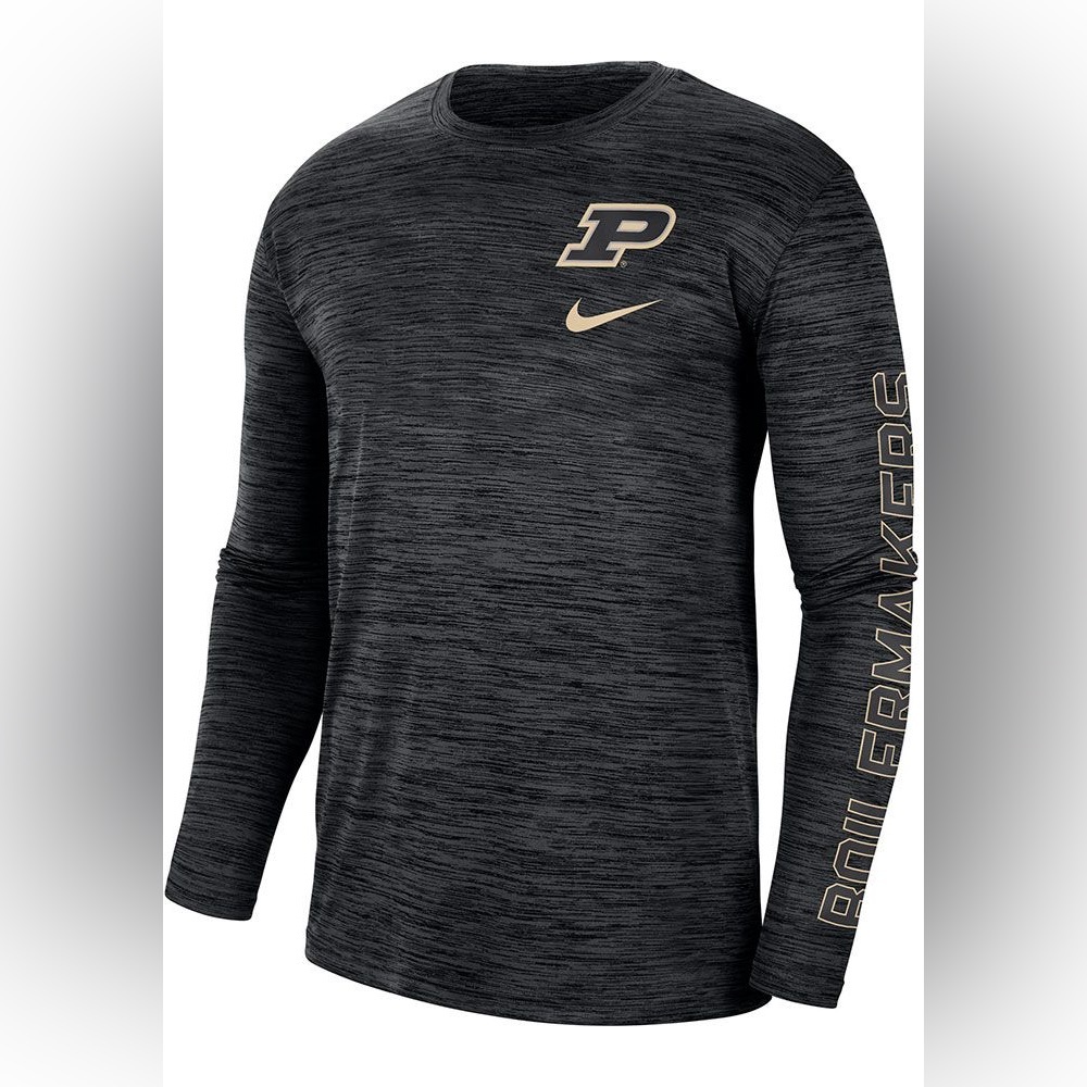 Nike Velocity legend team performance Purdue Boilermakers long sleeve T shirt L
